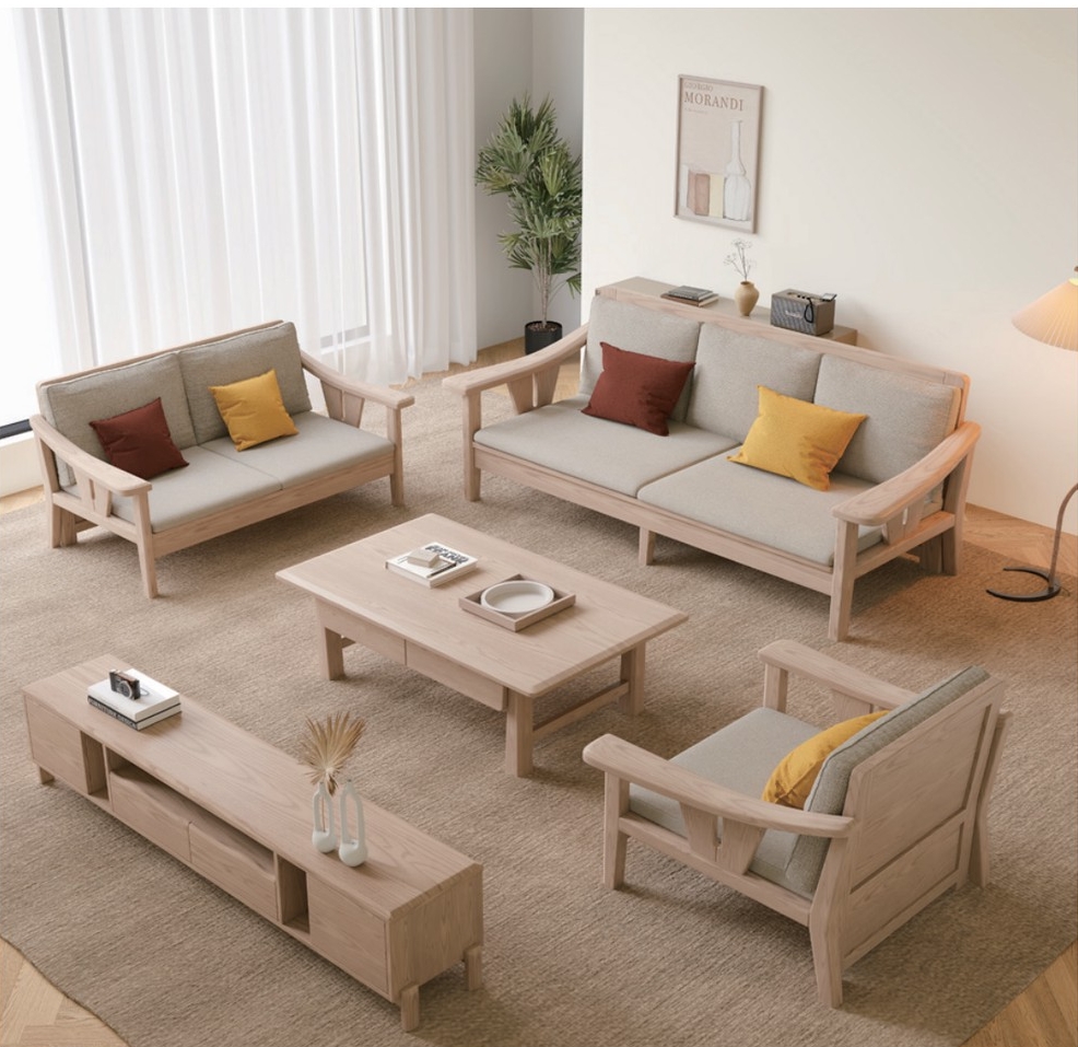 Rattan Media Console view 2